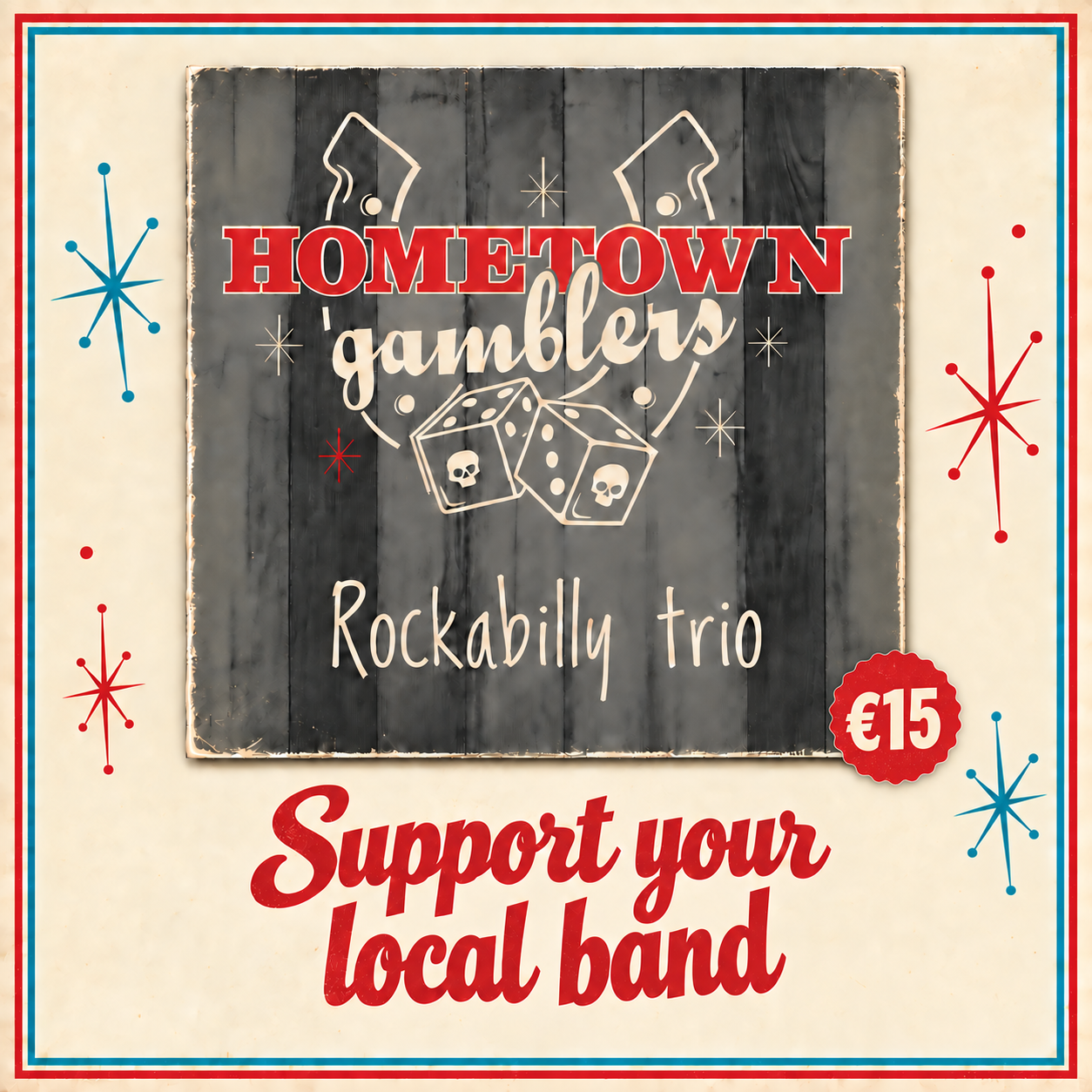 The Hometown Gamblers 7-inch single, €15